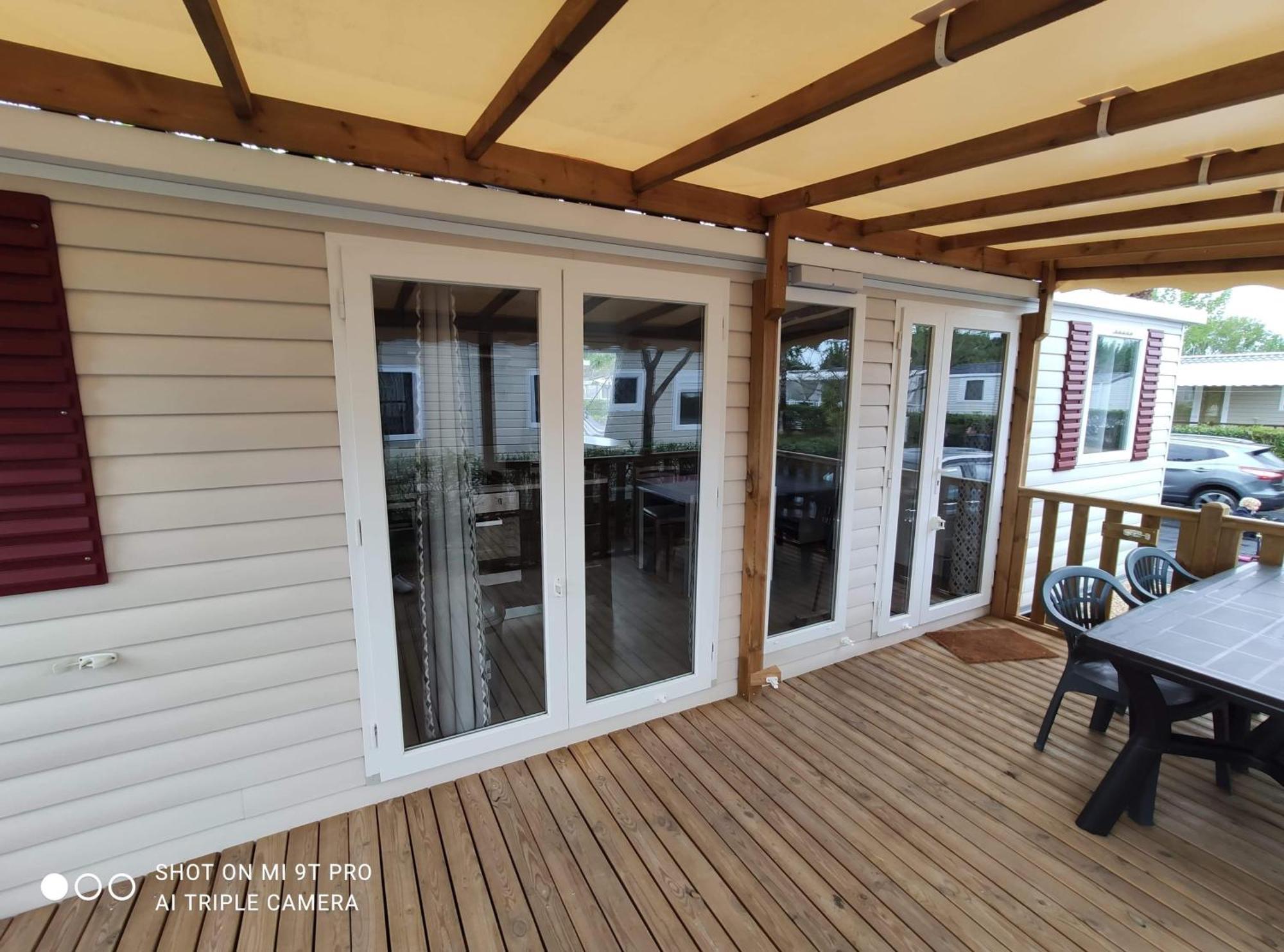 Les Sables du Midi MobileHome 8P CLIM 4 étoiles Valras-Plage Esterno foto